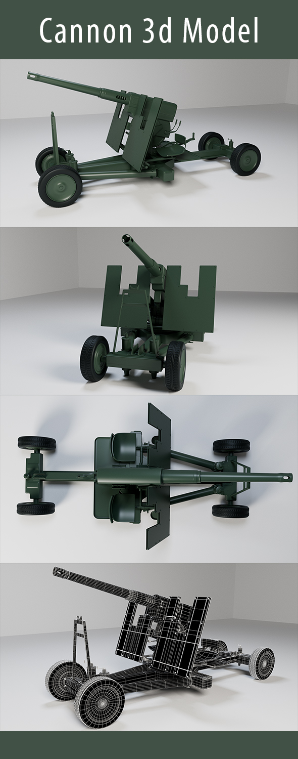 Cannon 3d Model