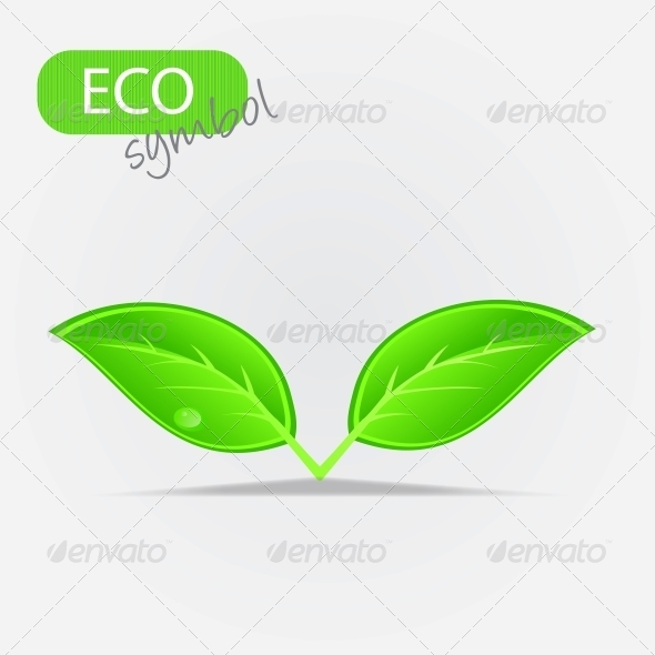 Environmental Icon with Plant - Flowers & Plants Nature