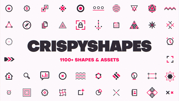 CrispyShapes - 1100+ Shape Elements For After Effects