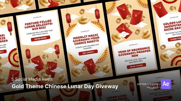 Reels - Chinese Lunar Year Product Promo template preview