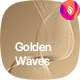 Gold Grid Waves Backgrounds