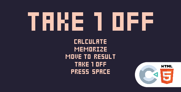 Take 1 Off - HTML5 - Construct 3