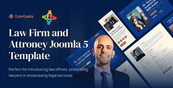 LawGuru - Joomla 5 Law Firm and Attorney Template | Lawyer