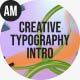 Creative Typography Intro