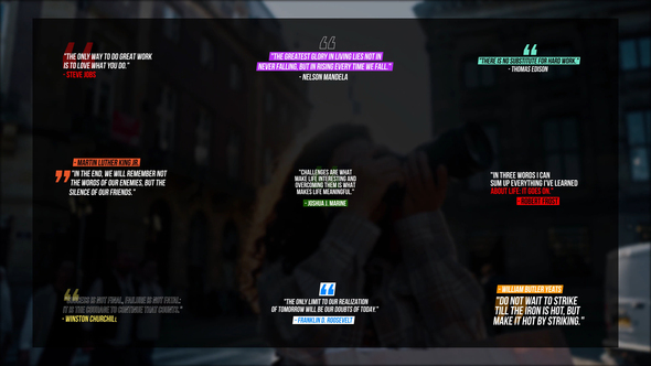 Quotes Titles | After Effects Titles template preview