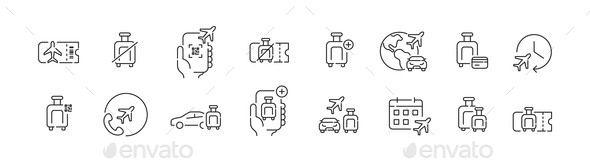 Airport and Flight Icons
