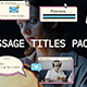 Message Titles Pack - VideoHive Item for Sale
