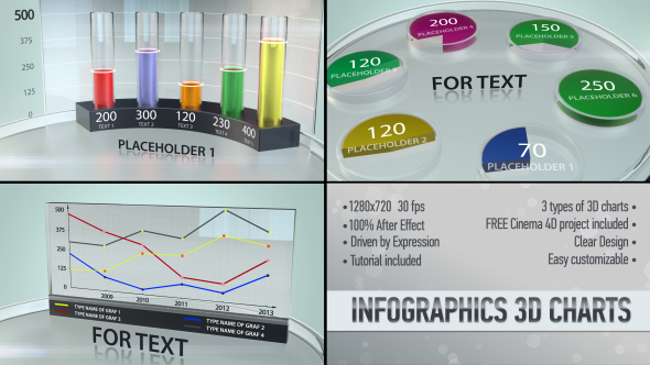 Infographics 3D Charts by nz0301 | VideoHive