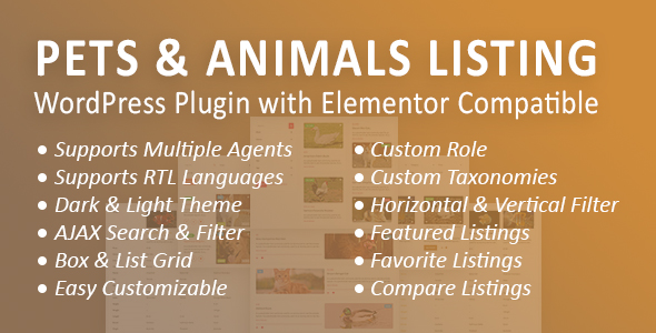 PALWP: Pets and Animals Listing WordPress Plugin