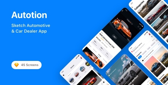 Autotion - Sketch Automotive & Car Dealer App