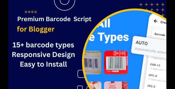 [DOWNLOAD]All In One Barcode Generator Built-in script + template for blogger