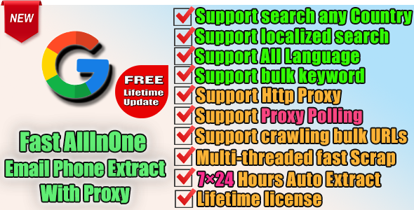 All-in-One Data Extractor & Web Scraping Tool with Proxy Support
