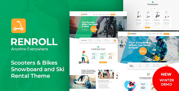 Renroll - Scooter & Bike Rentals Theme