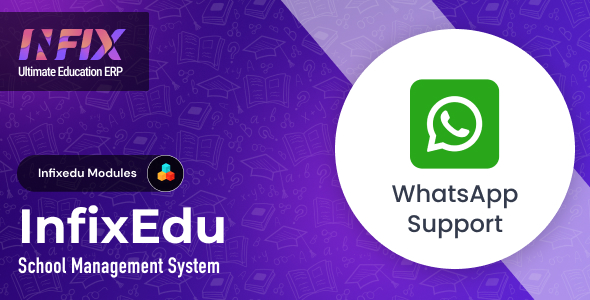 Whatsapp Support Module  InfixEdu School  School Management System Software