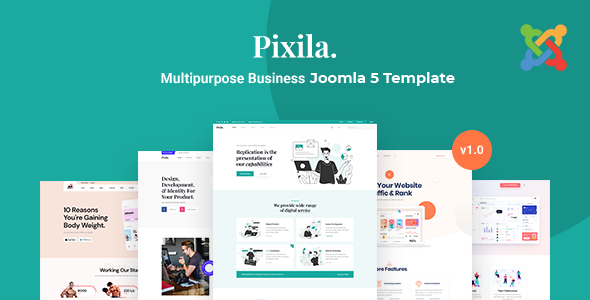 Pixila - Joomla 5 Creative Multipurpose Template