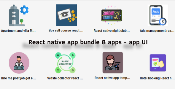 [DOWNLOAD]React native template bundle / React native themes bundles / React native  templates with 8 apps