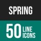 Spring Line Icons