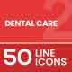 Dental Care Filled Line Icons