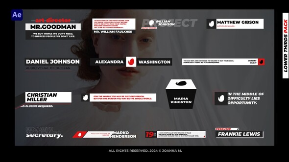 Lower Thirds Pack - AE Elements template preview