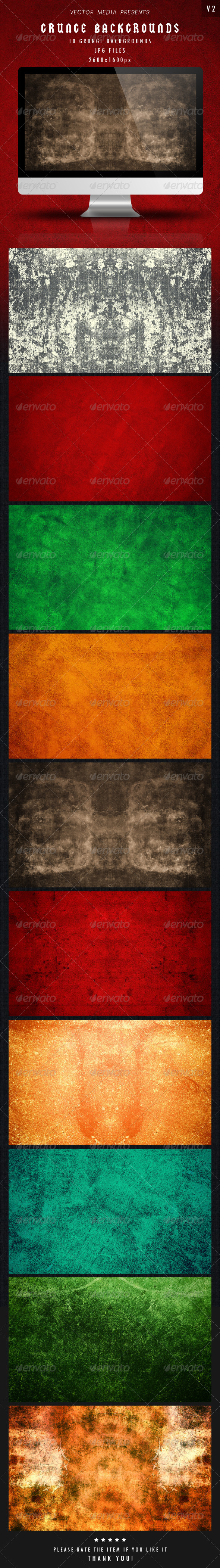 Grunge Backgrounds - Vol 2 - Miscellaneous Backgrounds