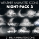 Weather Icons Night Pack 3 - VideoHive Item for Sale