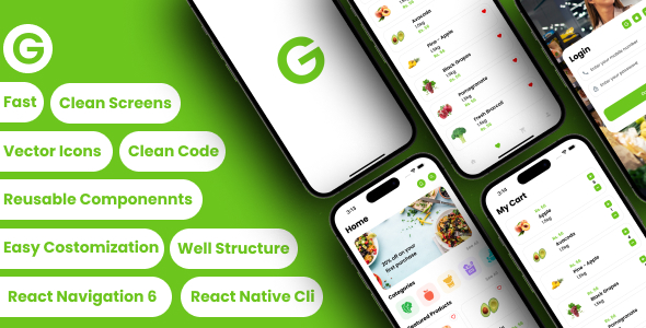 Groceries4u | Grocery Store App | Grocery Delivery | Multivendor Grocery React-Native App