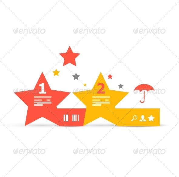 Modern infographic geometric numbered banner - Web Technology