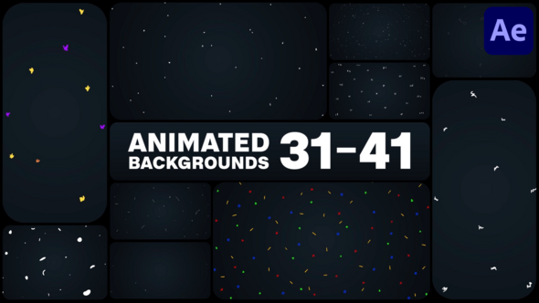 Animated Backgrounds for After Effects Elements template preview