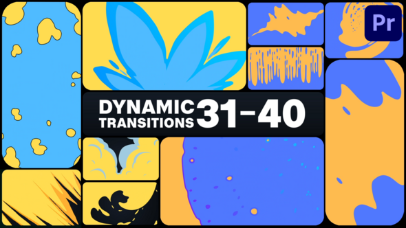 Dynamic Transitions for Premiere Pro Premiere Pro template preview