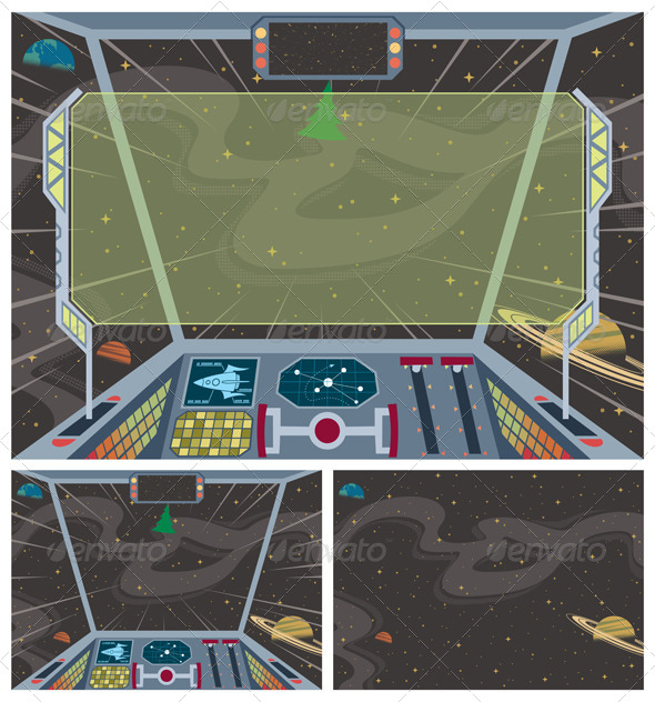 Spaceship Backgrounds - Backgrounds Decorative