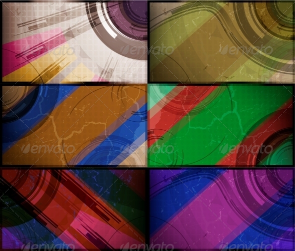 Set for Abstract Vector Background - Abstract Conceptual