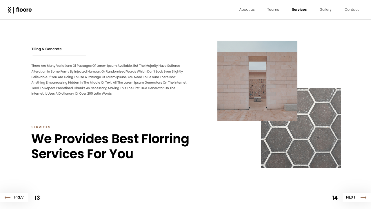 Flat Tile Powerpoint Design Floors - Prescision Tile & Flooring PowerPoint Template, Presentation ...