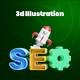 Web page SEO 3d Illustration Icon Pack