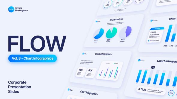 Flow - Chart Infographics Scenes Pack