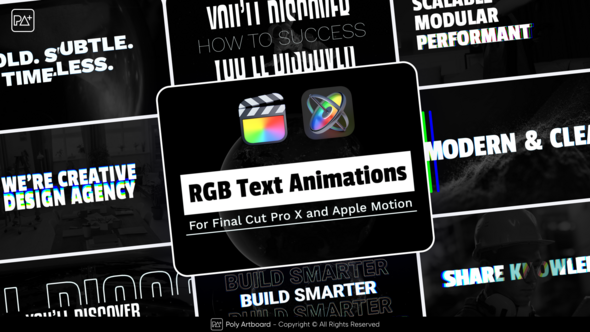 RGB Text Animations For Final Cut Pro X