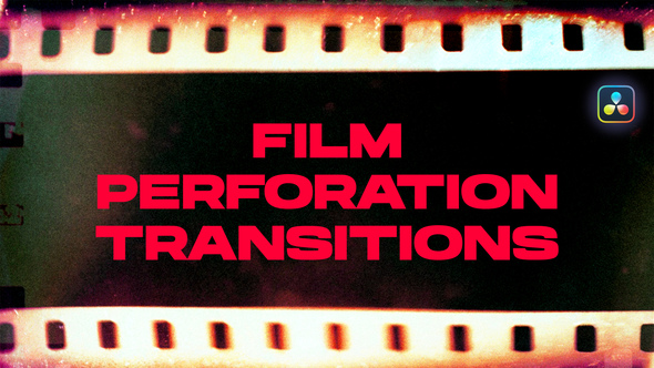 Film Perforation Transitions | DaVinci Resolve