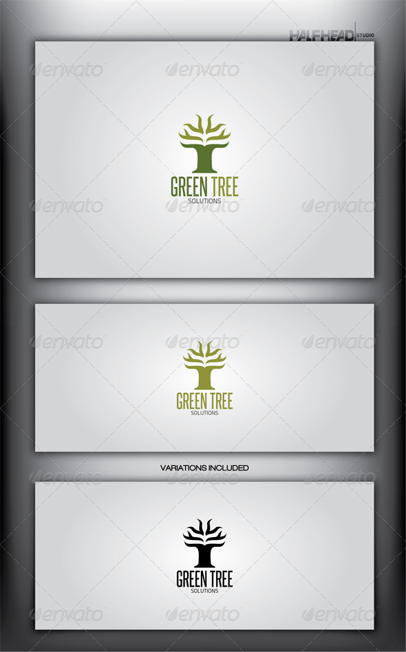 GREEN TREE Logo Template - Letters Logo Templates