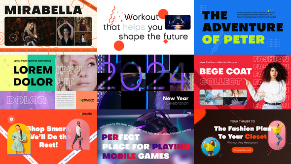 Bold Titles Titles template preview