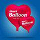 Heart Foil Balloon Mockups