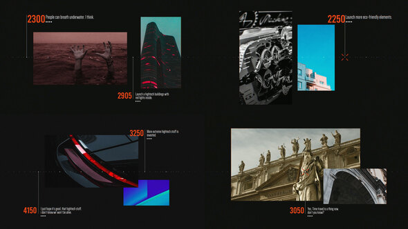 Modern Timeline Slideshow Elements template preview