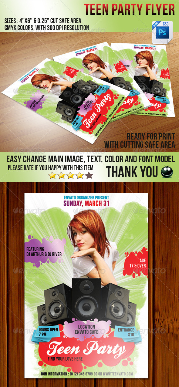 Teen Love Flyer - Clubs & Parties Events