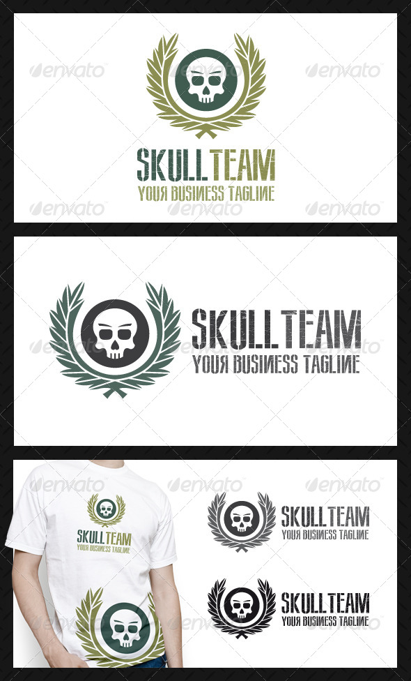 Skull Team Logo Template - Symbols Logo Templates