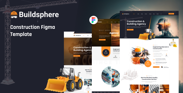 Buildsphere - Construction & Building Agency Figma Template