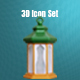 Islamic 3d Illustration  Icon Pack