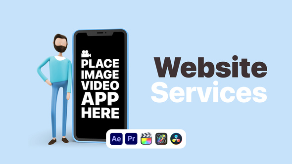 Explainer Man App Promo Product Promo template preview