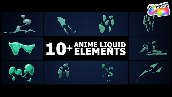 Anime Liquid Elements | FCPX