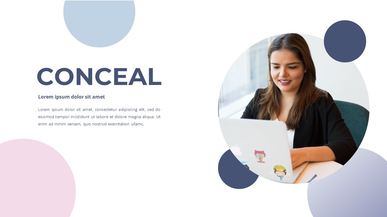 Conceal - Modern Business PowerPoint Template, Presentation Templates
