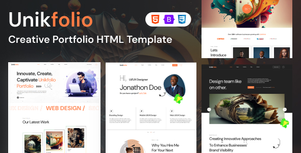 UnikFolio - Creative Portfolio Agency HTML5 Template