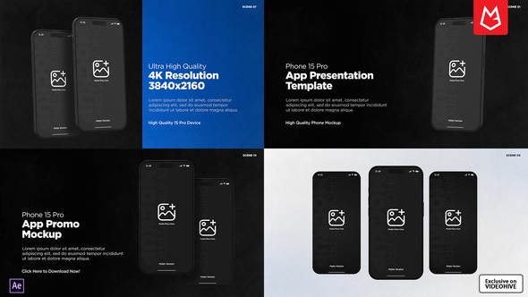 App Promo | Phone 15 Pro Matte Black Product Promo template preview