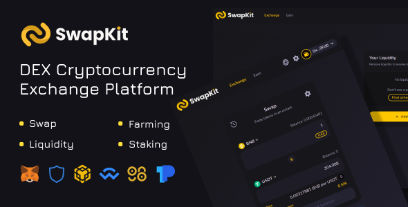 SwapKit DEX  Decentralized Cryptocurrency Exchange Platform, Farm, Staking, Swap